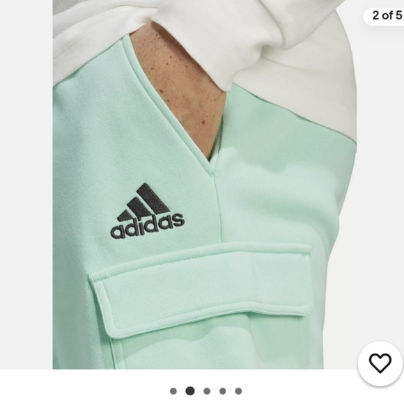 Mens Adidas Fleece Shorts - Picture 5 of 5